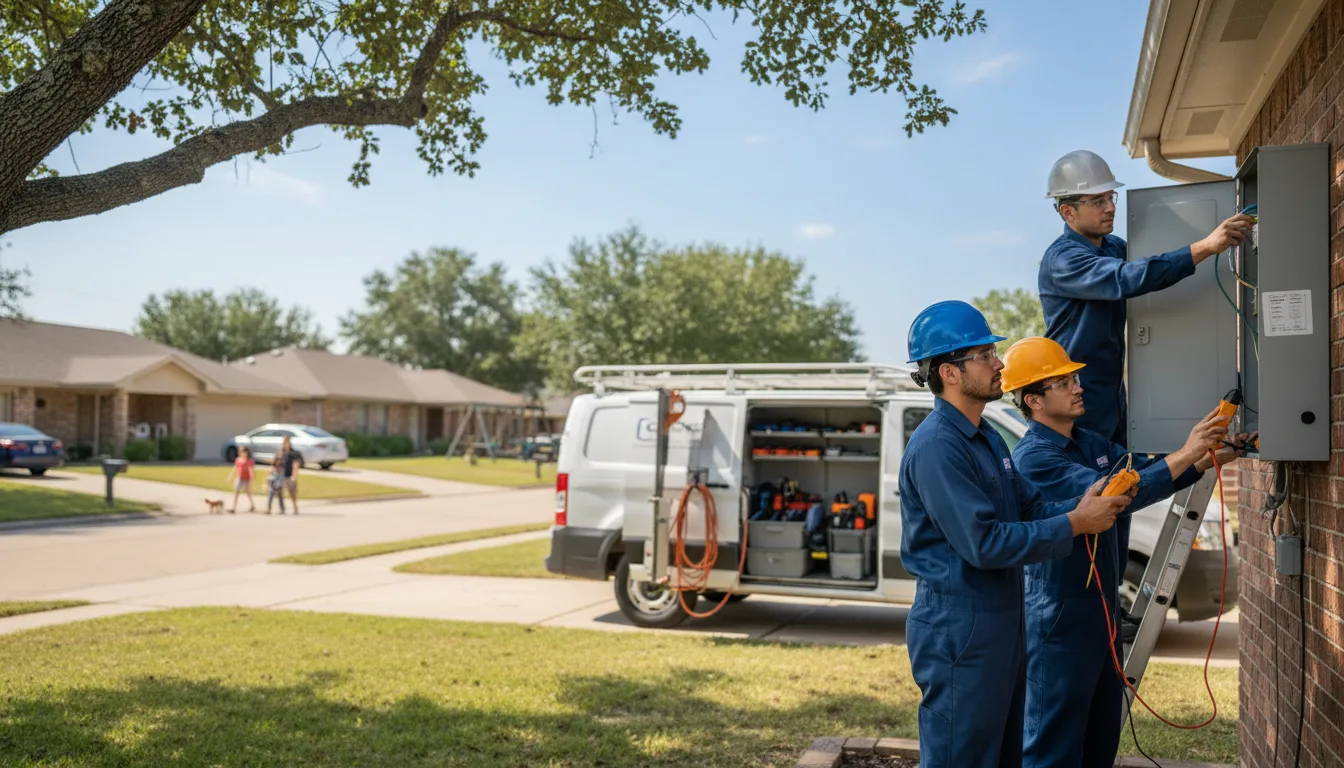 Certified electrician providing emergency electrical services in Aline, OK